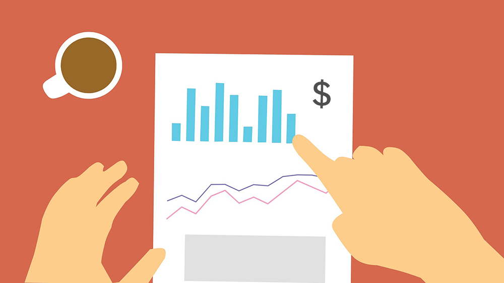 report statistics with dollar sign